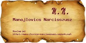 Manojlovics Narcisszusz névjegykártya